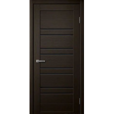 Дверь межкомнатная Сибирь Профиль Ла Стелла 282 Дуб мокко, стекло черное